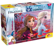 Lisciani - Disney Puzzle La Reine des Neiges 2 - Maxi Puzzle 35 Pièces - Double Face - Verso A Colorier - Jeu Educatif - A partir de 3 ans