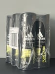6 x 150ml Adidas 48H Deodorant Mens Spray - Pure Game Pack of 6