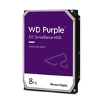 Western Digital WD 3.5 8TB SATA3 Purple Surveillance Hard Drive 7200RPM 256MB Ca