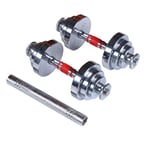 Nologo HNDZ New Three-in-one Adjustable Household Steel Suit Gift Box 20kg Combination Dumbbell Barbell Detachable,Convenient and healthy