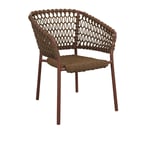 Cane-Line - Ocean stol - Desert Red - Matstolar utomhus - Cane-line Design Team - Röd - Naturmaterial/Metall
