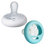 Tommee Tippee 2 Sucettes Closer to Nature forme naturelle MULTICOLORE
