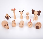- Djurvänner - Träfigurer, 10 st.