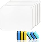 6 PCS Small White Boards 9X12 Inch Double-Sided Dry Erase Lapboard Mini Kid Whit