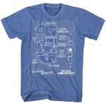The Real Ghostbusters - Blueprints - Short Sleeve - Heather - Adult - T-Shirt