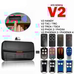 V2 Télécommande V2 PHOENIX PHOX 2 4 TXC TRC TRC4 TSC4 HANDY Garage Télécommande 433.92MHz Rolling Code