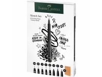 Faber-Castell 267102, Svart, Multi, Rund, 8 styck