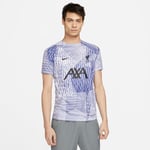 Nike Liverpool Trenings T-skjorte Dri-fit Pre Match - Lilla/purple Dawn/sort T-skjorter male