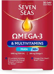 Seven Seas Omega-3 & Multivitamins Man 50+ 30 Day Duo 30 Capsules & 30 Tablets
