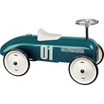 Vilac - Porteur enfant - Ma voiture de course vintage en métal - Développe la motricité de votre enfant - Véhicule couleur bleu - Véhicule pour enfants - A partir de 18 mois - 1102