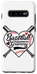 Coque pour Galaxy S10+ Baseball Grammy Funny Baseball Grand-mère Fête des Mères