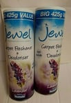 2 x Lavender Jewel Vac 'n Fresh Carpet Freshener & Deodoriser 425g by Neutradol