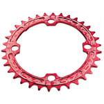 Race Face Narrow/Wide Single Chainring - Red / 34 4 Arm, 104mm