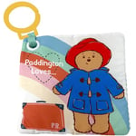 Rainbow Designs Paddington Bear Baby Cloth Book – Touch and Feel Play & Go Square Book for Babies - Colourful Soft Toy with Squeaky & Crinkly Pages – Sensory Pram Toy