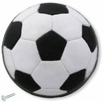 Cyclingcolors - Bouton de meuble plastique motif ballon de football diamètre 40mm hauteur 28mm avec vis Porte Poignée Commode Etagère Cuisine Salle