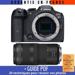 Canon EOS R7 + RF 100-400mm F5.6-8 IS USM + Guide PDF 20 techniques pour réussir vos photos