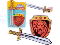 Riddare Sköld Svärd Skum Lejon Emblem Set 2El Edukamp