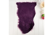 OEM Couverture Oem 1pc couverture de chaise tapis doux fibres avancées artificielles coussin siège poilu chaud - violet