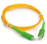 Fiberkabel SC/APC-SC/APC, Gul, 1,5m