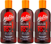 Malibu Dry Oil Gel SPF10 200ml | Sunscreen | Skin Protection | Beach X 3