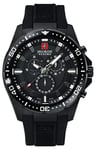 Swiss Military Hanowa Klockarmband 6-4212 Gummi Svart 24mm