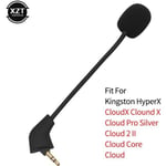 UNE 3.5mm micro casque Microphone pour Kingston HyperX Cloud Alpha S II X Core Pro argent Cloudx Cloud9 éditi