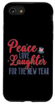 iPhone SE (2020) / 7 / 8 Peace Love Laughter For The New Year Red White Blue USA 4th Case