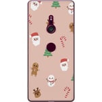 Sony Xperia XZ3 Transparent Mobilskal Klassisk Julfest