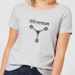Back To The Future Powered By Flux Capacitor Women's T-Shirt - Grey - XXL