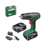 EasyDrill 18V-40 (2x 1,5Ah) + AL18V-20 borrmaskin i väska