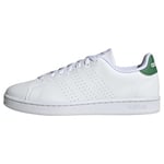 adidas Homme Advantage Shoes Basket, Ftwwht/Green, Fraction_38_and_2_Thirds EU