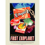 Affiche Wee Blue Coo Nasa Exploration Spatiale Voyage Première Exoplanète Imprimé Hp3827