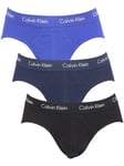 Calvin Klein3 Pack Hip Briefs - Black/Blue Shadow/Cobalt Water