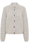 AlphaGZ Short Cardigan - Light Grey Melange