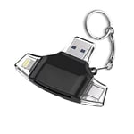 Sd Card Reader,SD Card Reader De Memoria Sd Micro Adapter Carte Sd Type C OTG Memory Card Reader Compatible with Adaptador Iphone Samsung Macbook