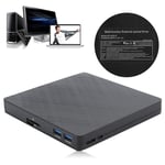 USB 3.0 DVD Drive, External CD DVD Optical Drive Writer Player for PC, Desktop and Computer, Plug and Play DVD Drive for Home, Office or Travel