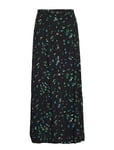 Ganni Printed Crepe Skirt Lång Kjol Grön [Color: VERDANT GREEN ][Sex: Women ][Sizes: 34 ]