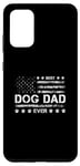 Coque pour Galaxy S20+ Best Dog Dad Ever USA Drapeau américain Fête des pères 4 juillet