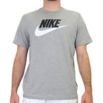 Nike AR5004-063 M NSW Tee Icon Futura Sweatshirt Homme DK Grey Heather/Black/White Taille XL