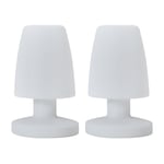 Pair of Doji Outdoor Colour Changing Mushroom Table Light