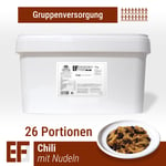 Convar Emergency Food Chili med Pasta 4kg 26 Portioner | Frystorkad mat | Storpack