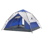 Nuokix Camping Tent, Tent outdoor Rainstorm camping Mountaineering 3-4 people Automatic quick opening Beach camping fishing account 220 * 210 * 150cm