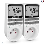 NOVKIT Programmateur Prise Électrique et Digitale, Minuterie Prise Numérique à 1