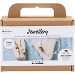 Mini DIY Kit Smycken, Halsband och örhängen med kristaller, 1 förp.