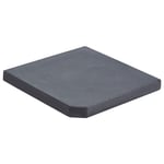 vidaXL Viktplatta för parasoll svart granit fyrkantig 25 kg 313669