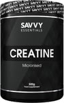 Savvy Essentials | 100% Pure Micronized Creatine Monohydrate for Endurance, Stre