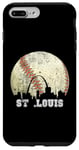 Coque pour iPhone 7 Plus/8 Plus St Louis Skyline City Vintage Baseball Love Throwback