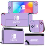 Kit De Autocollants Skin Decal Pour Switch Oled Game Console Full Body Gradient, T1tn-Nsoled-0476