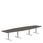 Lanab Group Konferensbord 4200 x 1200 800 mm | Upptill 14 personer Mörklaserad ask