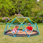 TP Toys 1.9m Metal Climbing Dome & Sandpit - Durable Outdoor Play Equipment for Kids Aged 3+, Versatile Fun with Sand or Ball Pit Base, Sturdy Powder-Coated Steel Frame, Weather-Resistant Design
